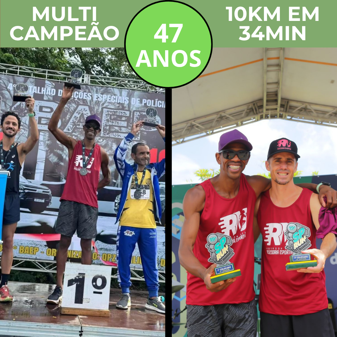 Resultado de aluno multicampeão de 47 anos
